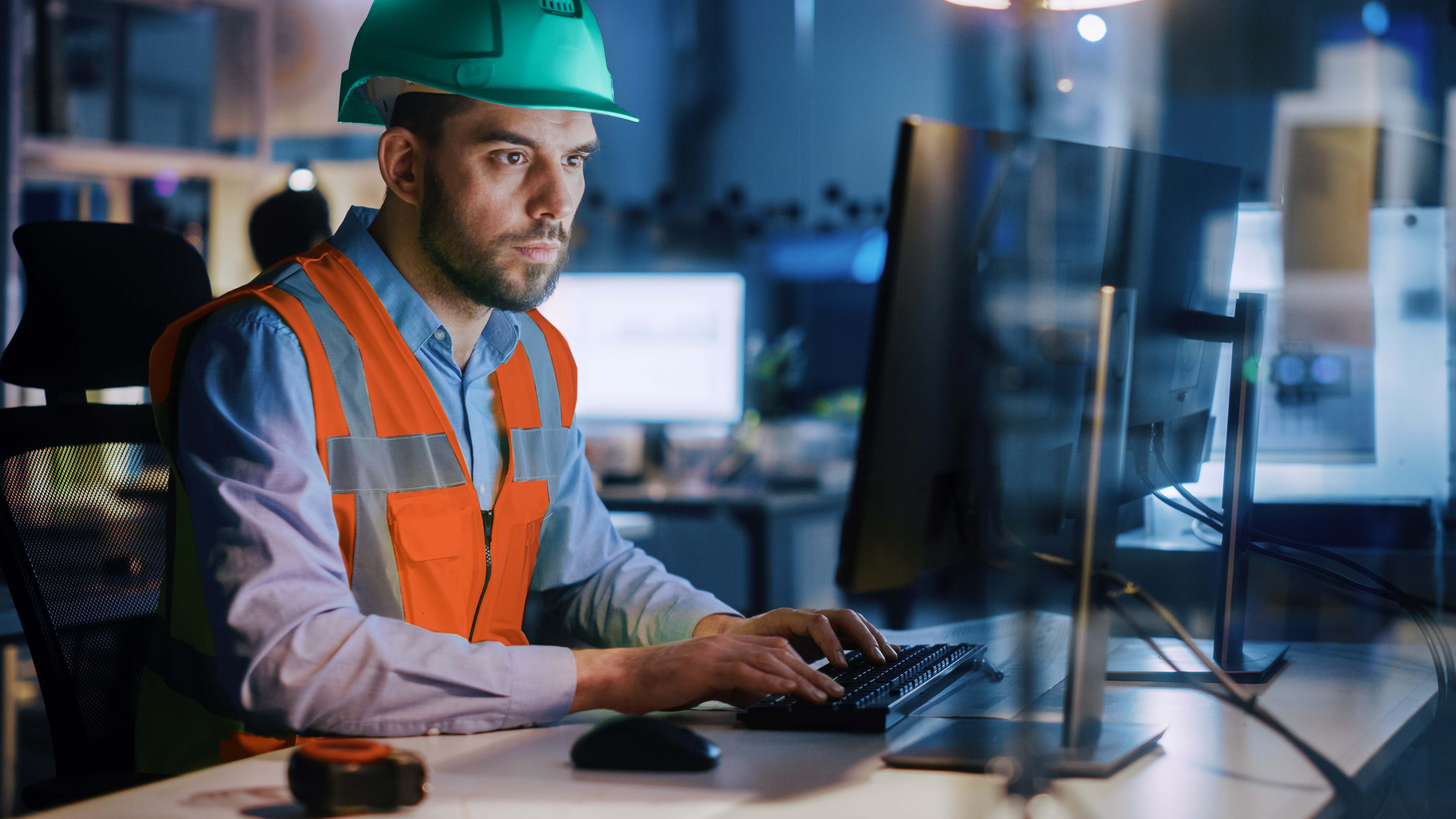 A man working on his laptop